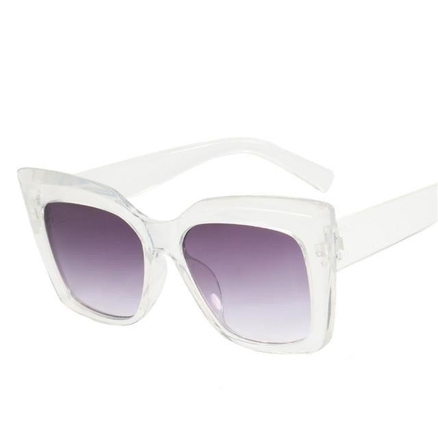 Oversized Cat Eye Sunglasses – Thick Frame UV400 Unisex