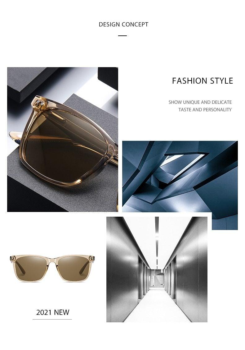 Vintage Square Polarized Sunglasses Unisex – UV400