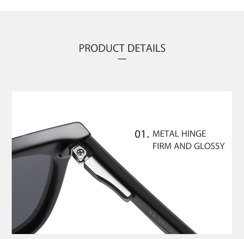 Vintage Square Polarized Sunglasses Unisex – UV400
