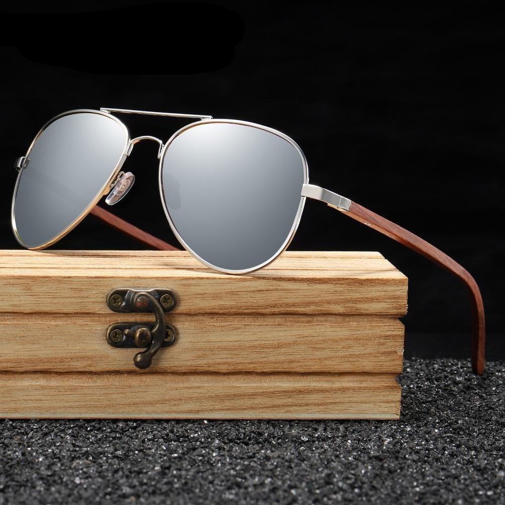 Classic Pilot Sunglasses for Men – Metal Frame UV400