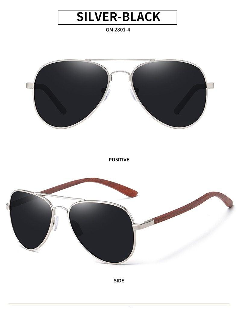 Classic Pilot Sunglasses for Men – Metal Frame UV400