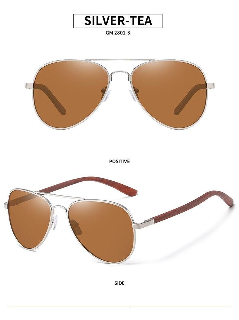 Classic Pilot Sunglasses for Men – Metal Frame UV400