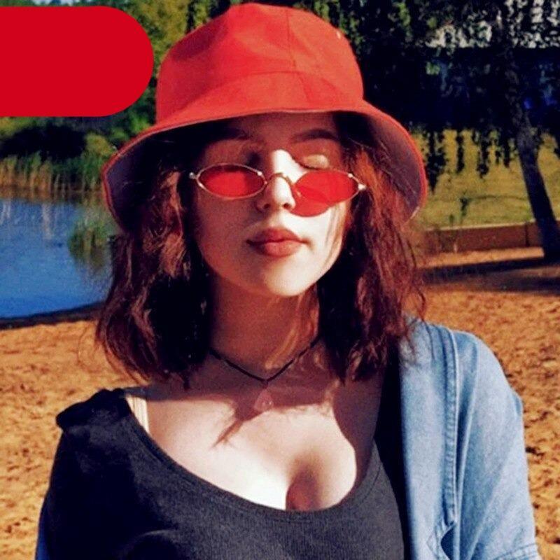 Cute Black Round Sunglasses – Vintage Oval Small Metal Frame Women's