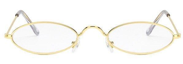 Cute Black Round Sunglasses – Vintage Oval Small Metal Frame Women's