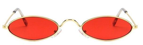 Cute Black Round Sunglasses – Vintage Oval Small Metal Frame Women's
