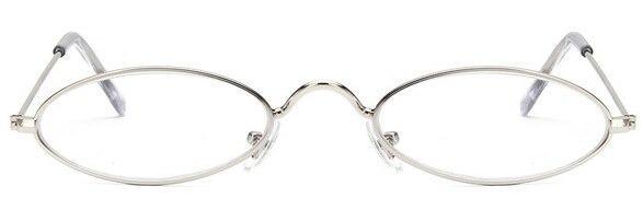 Cute Black Round Sunglasses – Vintage Oval Small Metal Frame Women's