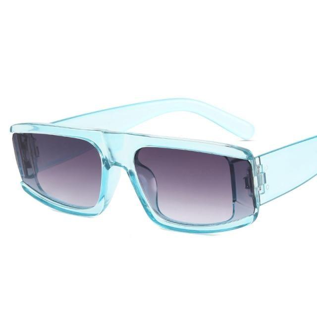Vintage Rectangle Sunglasses for Women – Colorful Retro