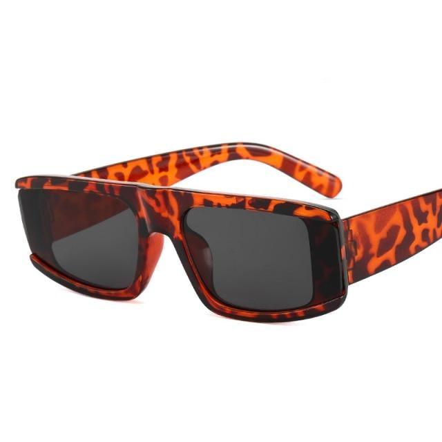 Vintage Rectangle Sunglasses for Women – Colorful Retro