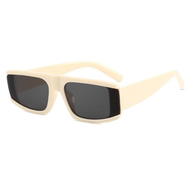 Vintage Rectangle Sunglasses for Women – Colorful Retro