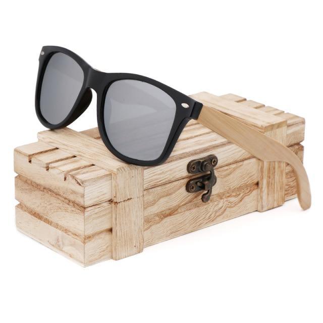 Round Bamboo Wood Sunglasses Unisex – Retro Mirror
