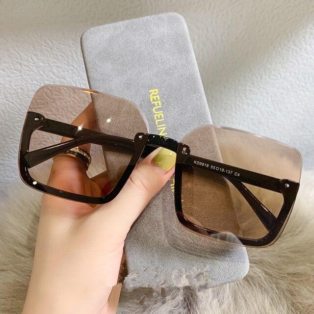 Oversized Square Sunglasses for Women – UV400 Fashion