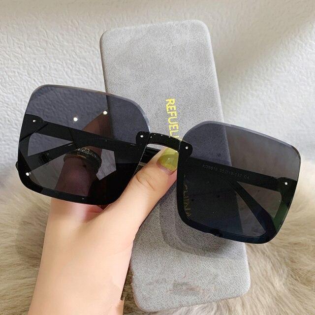 Oversized Square Sunglasses for Women – UV400 Fashion