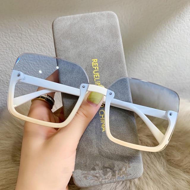 Oversized Square Sunglasses for Women – UV400 Fashion