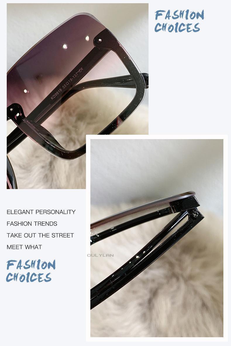 Oversized Square Sunglasses for Women – UV400 Fashion