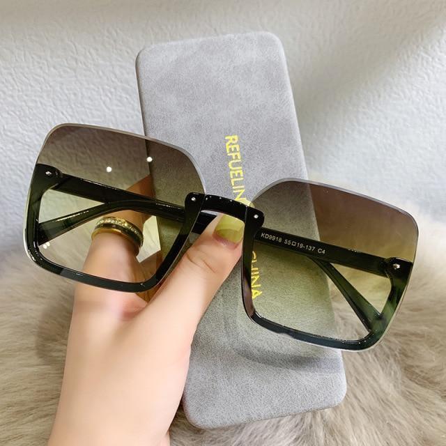 Oversized Square Sunglasses for Women – UV400 Fashion