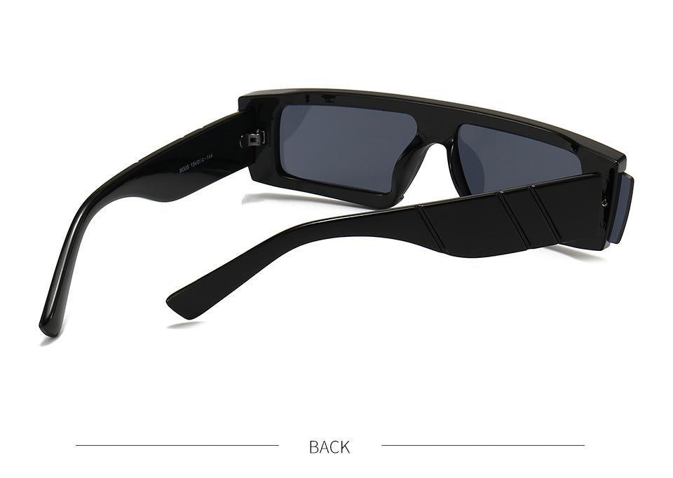 90s Chunky Rectangle Sunglasses – Square Frame Unisex Shades