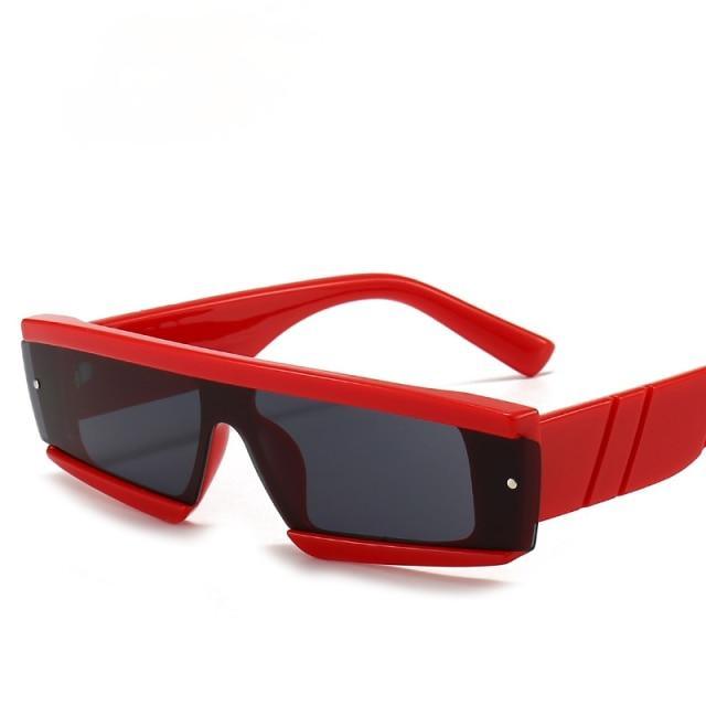 90s Chunky Rectangle Sunglasses – Square Frame Unisex Shades