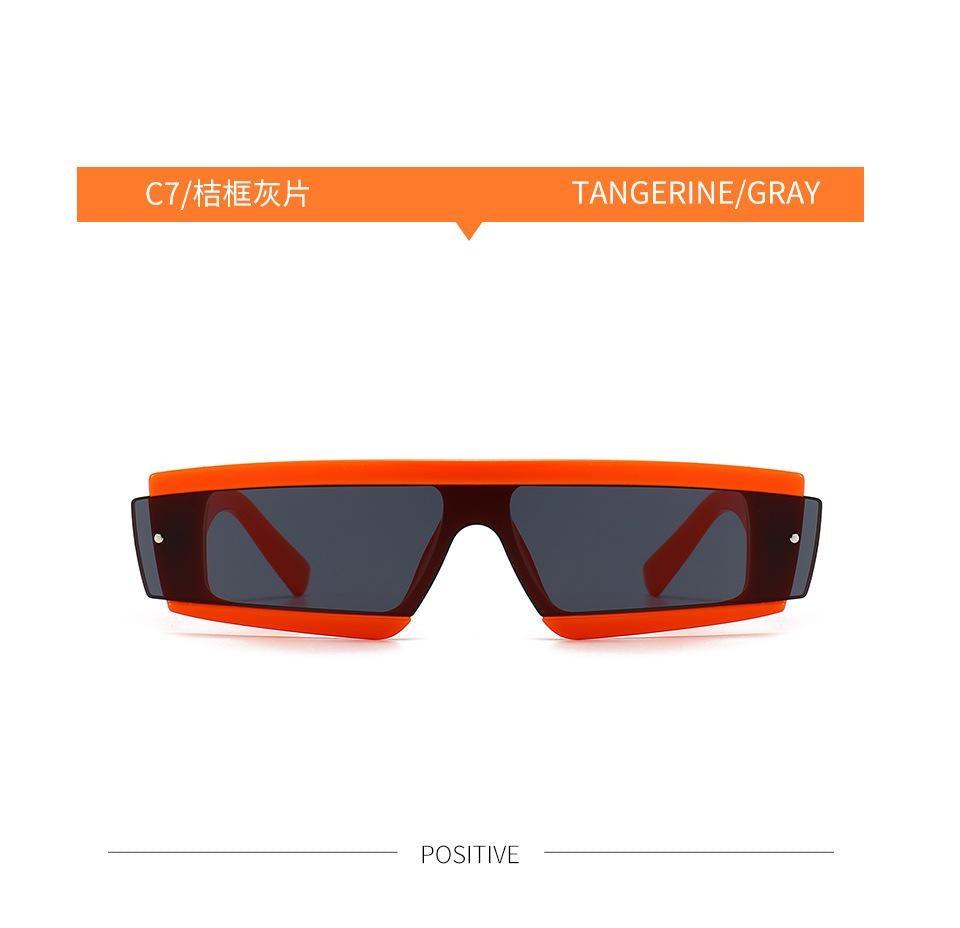 90s Chunky Rectangle Sunglasses – Square Frame Unisex Shades