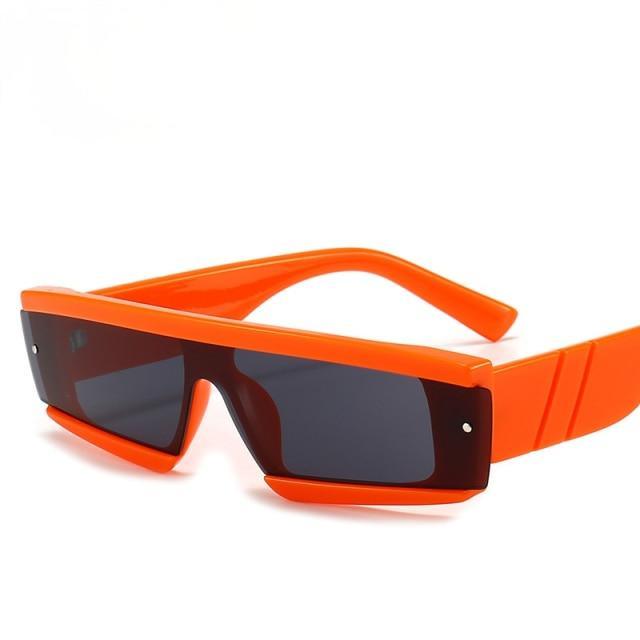 90s Chunky Rectangle Sunglasses – Square Frame Unisex Shades