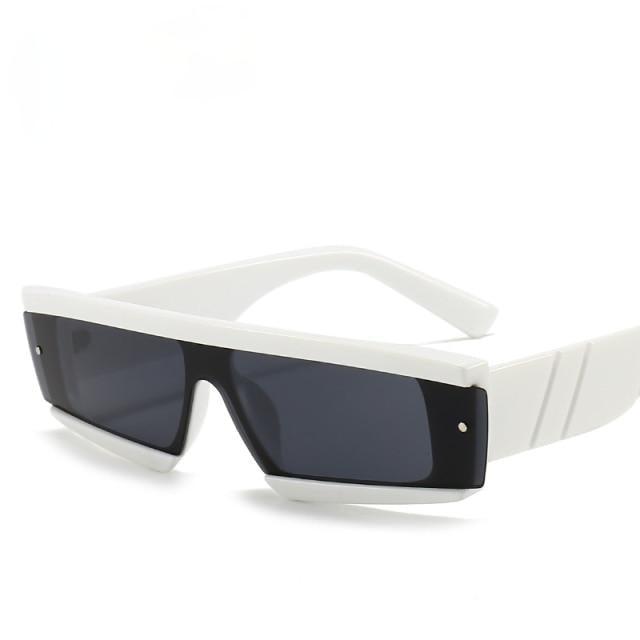90s Chunky Rectangle Sunglasses – Square Frame Unisex Shades
