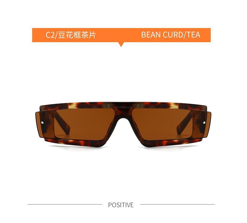 90s Chunky Rectangle Sunglasses – Square Frame Unisex Shades