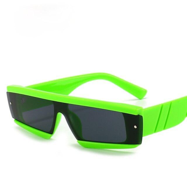 90s Chunky Rectangle Sunglasses – Square Frame Unisex Shades