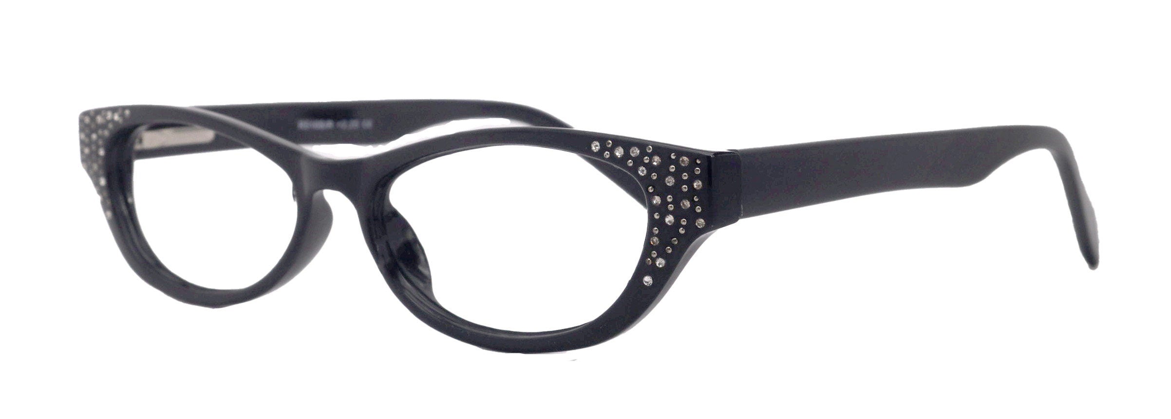 Premium Reading Glasses High End Reading Glass Black  +1.25 to +3.00 magnifying glasses, Cat Eye. optical Frames