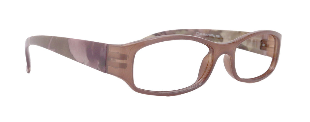 Rosie Premium Reading Glasses, Fashion Reader (Flower Brown) Print, Oval Shape +4  High Magnification, NY Fifth Avenue