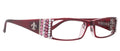 The French, (Bling) (Fleur De Lis) Women Reading Glasses W Genuine European  AB n Rose Crystals +1 .. +3 (Red) Frame, NY Fifth Avenue