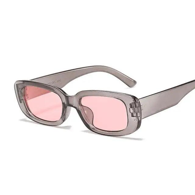 Retro Small Rectangle Sunglasses for Women