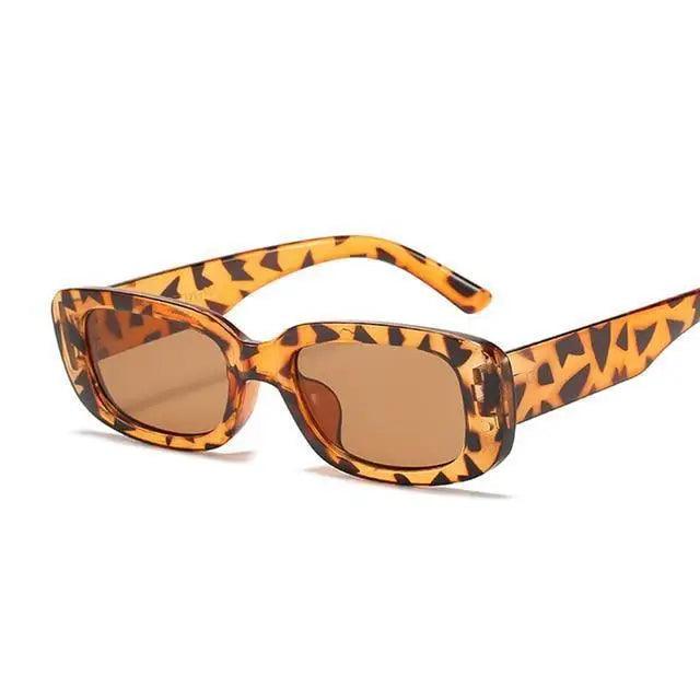 Retro Small Rectangle Sunglasses for Women