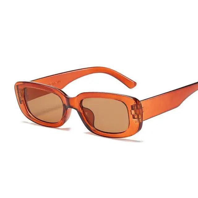 Retro Small Rectangle Sunglasses for Women
