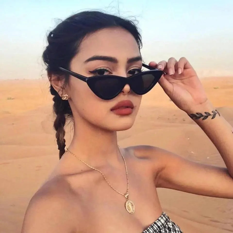 Narrow Cat Eye Polarized Sunglasses for Women – UV400