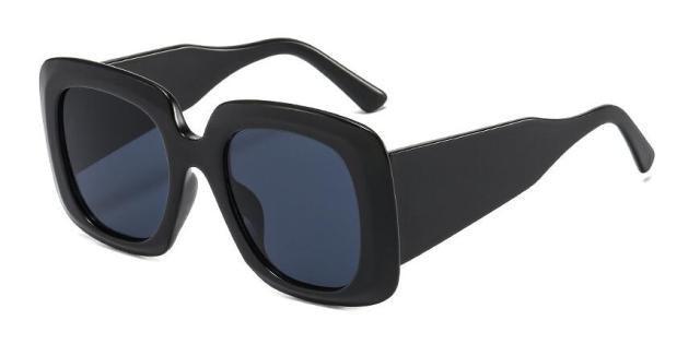 Oversized Leopard Square Sunglasses – Gradient Brown