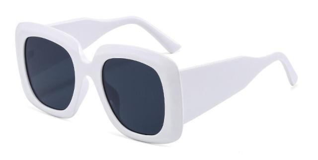 Oversized Leopard Square Sunglasses – Gradient Brown