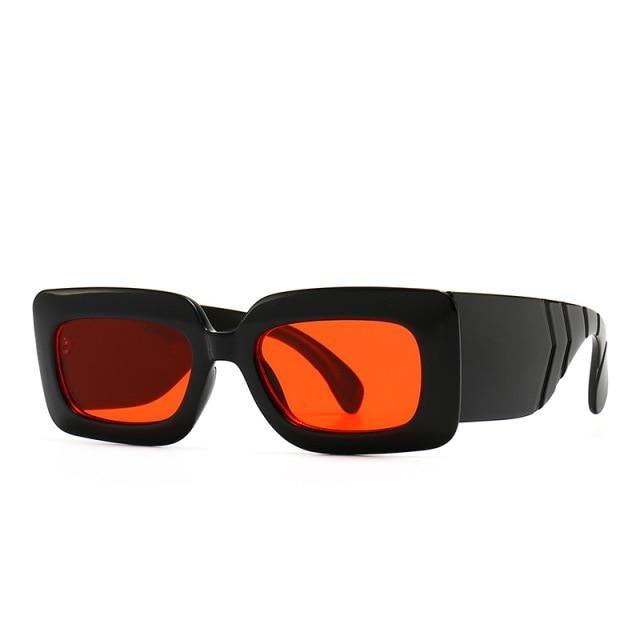 Oversized Square Sunglasses – Snake Pattern Frame Unisex