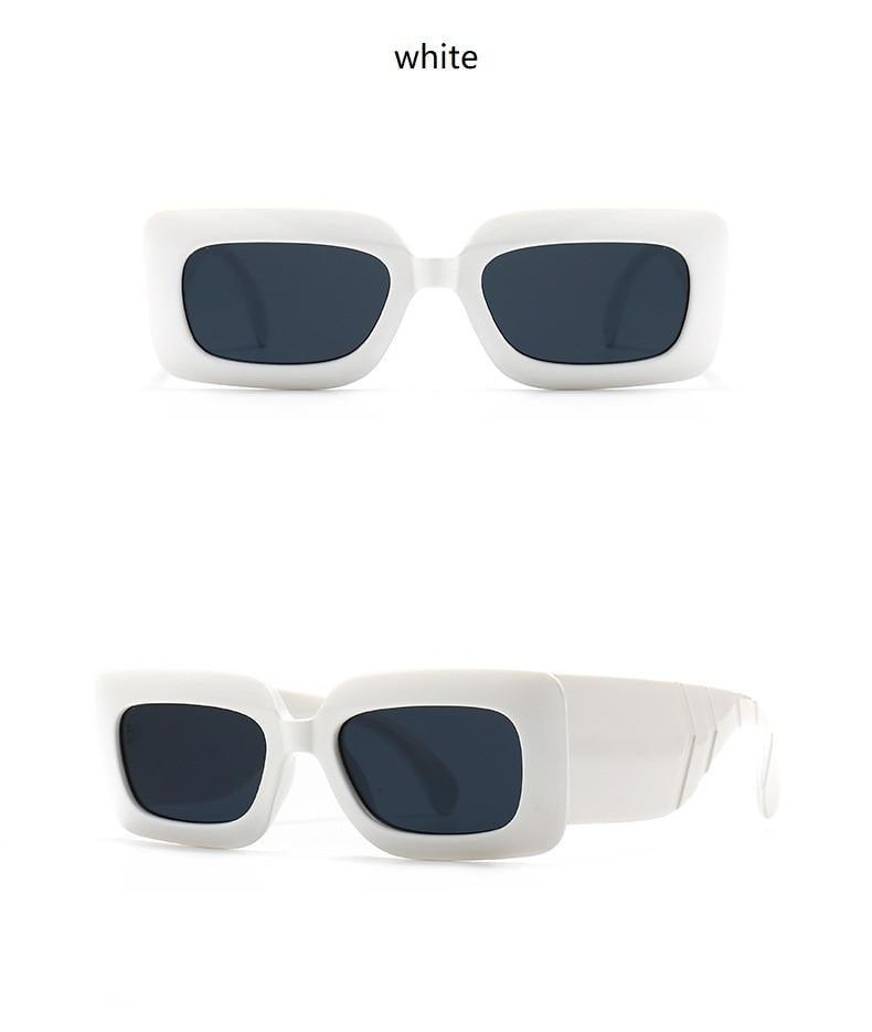 Oversized Square Sunglasses – Snake Pattern Frame Unisex