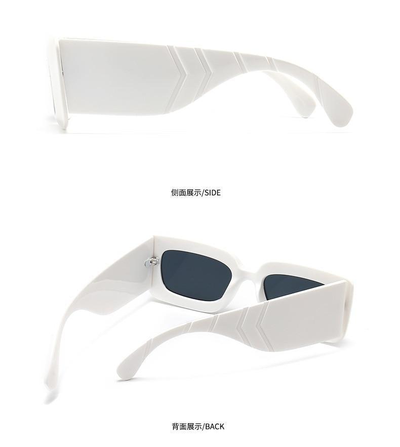 Oversized Square Sunglasses – Snake Pattern Frame Unisex