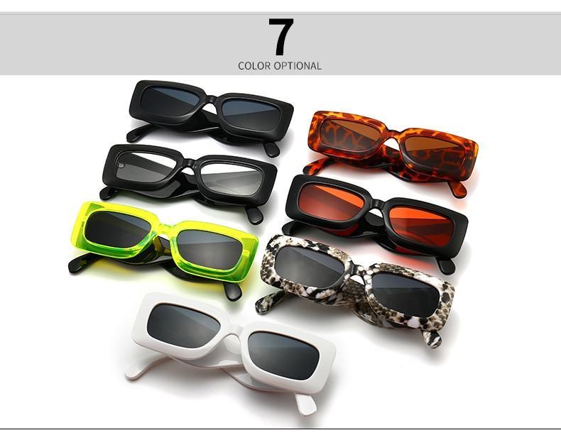 Oversized Square Sunglasses – Snake Pattern Frame Unisex