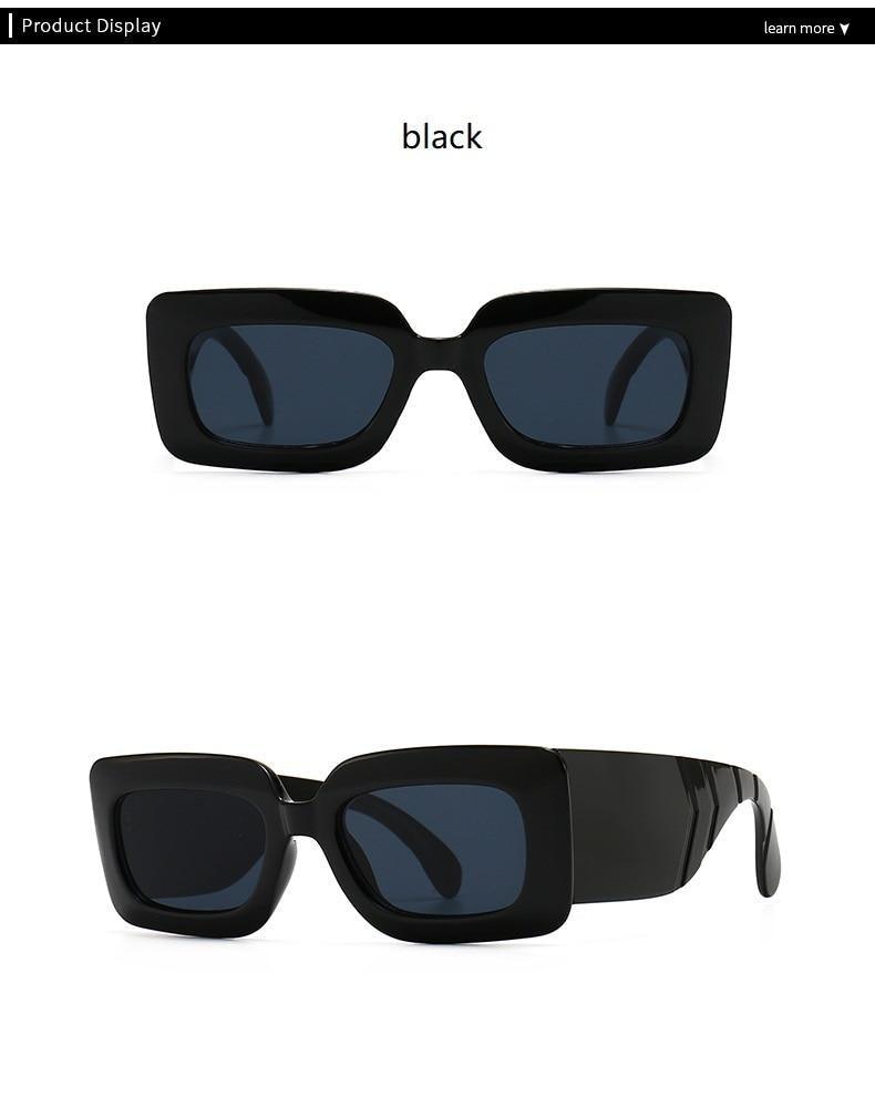 Oversized Square Sunglasses – Snake Pattern Frame Unisex