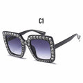 Oversized Diamond Square Sunglasses for Women – Retro