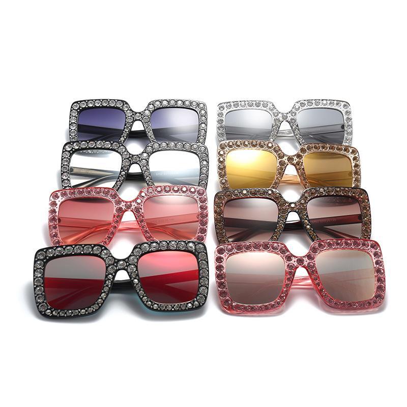 Oversized Diamond Square Sunglasses for Women – Retro
