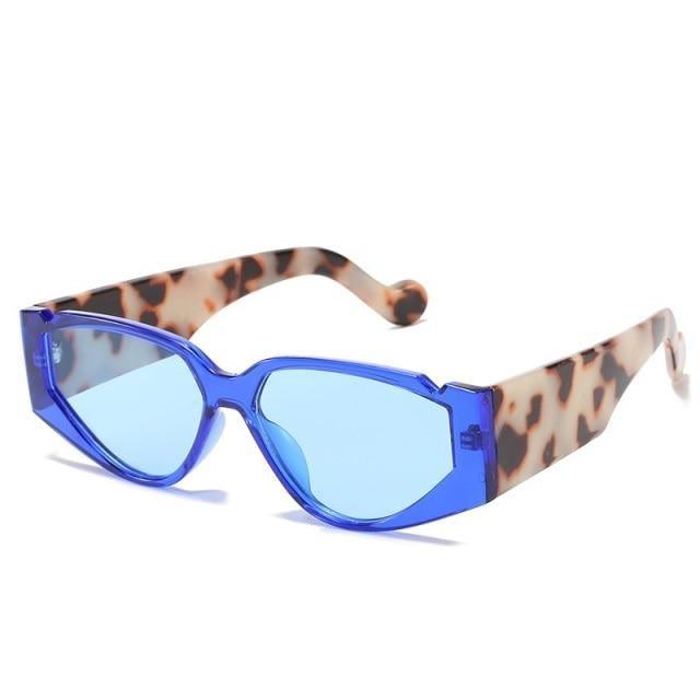 Polarized Oversized Cat Eye Sunglasses – Colorful Retro Triangle Frame