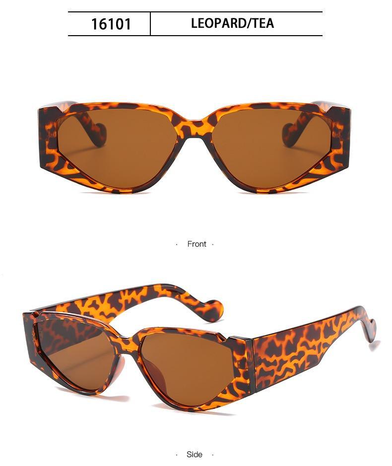 Polarized Oversized Cat Eye Sunglasses – Colorful Retro Triangle Frame