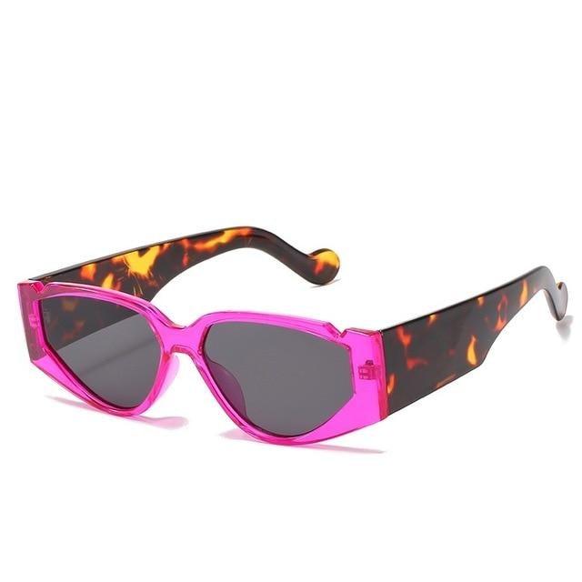 Polarized Oversized Cat Eye Sunglasses – Colorful Retro Triangle Frame
