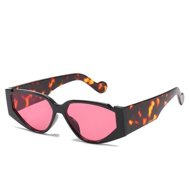 Polarized Oversized Cat Eye Sunglasses – Colorful Retro Triangle Frame