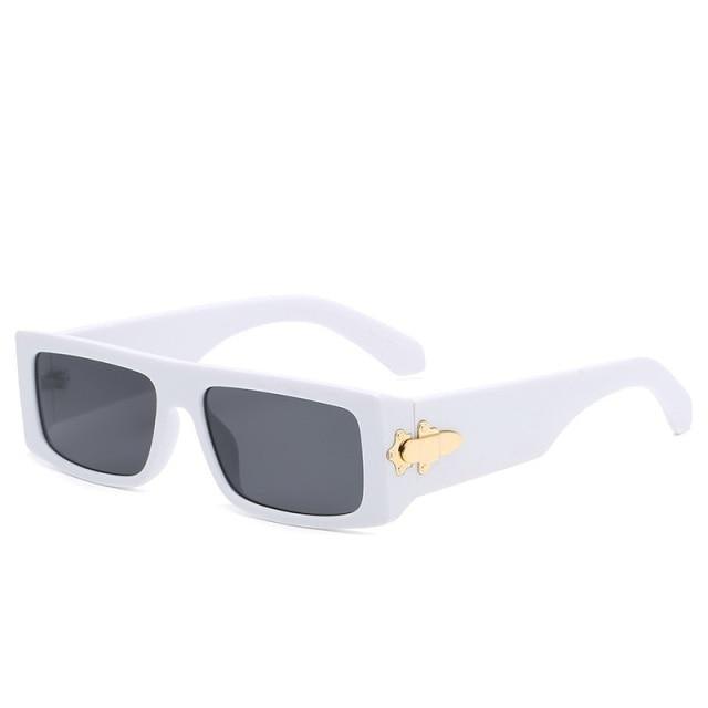 Rectangle Polarized Sunglasses Unisex – Vintage Square