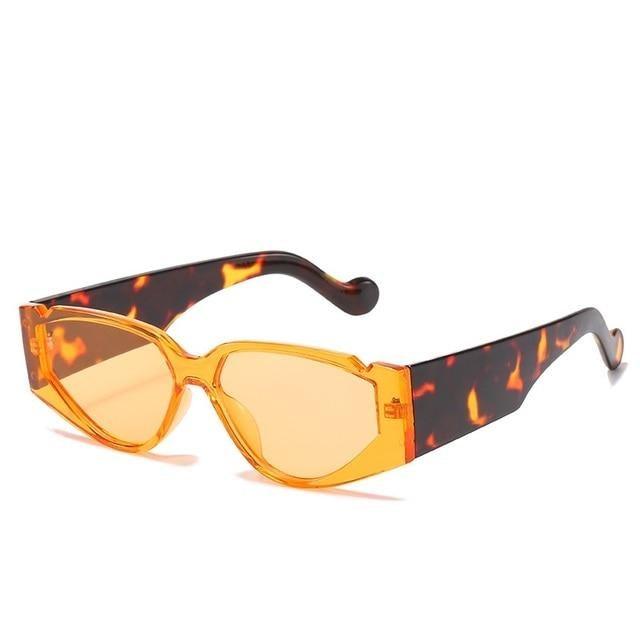 Polarized Oversized Cat Eye Sunglasses – Colorful Retro Triangle Frame