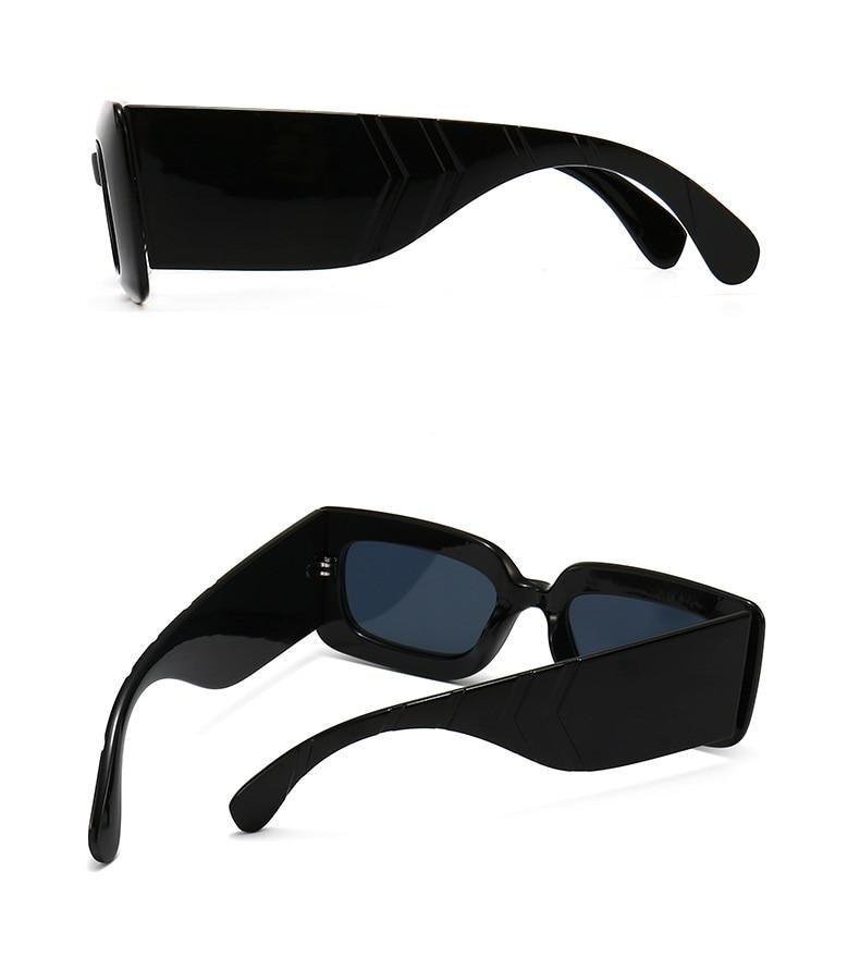 Oversized Square Sunglasses – Snake Pattern Frame Unisex