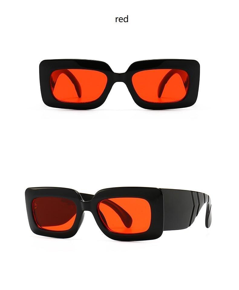 Oversized Square Sunglasses – Snake Pattern Frame Unisex